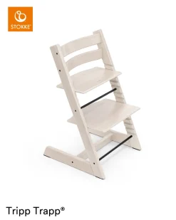 Stokke® Kinderstoel Tripp Trapp® Whitewash + Newborn Set™ + Baby Set™ White + Tray™