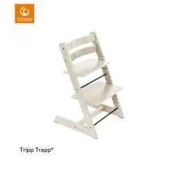 Stokke® Kinderstoel Tripp Trapp® Vanilla White + Newborn Set™ Anthracite + Baby Set™ Vanilla White + Tray™
