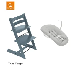 Stokke® Kinderstoel Tripp Trapp® Fjord Blue + Newborn Set™