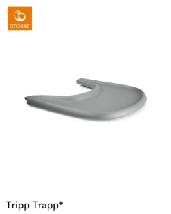 Stokke® Kinderstoel Tripp Trapp® Black + Newborn Set™ Anthracite + Baby Set™ Black + Tray™