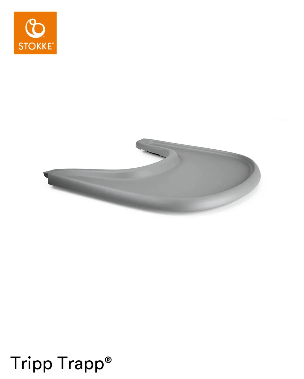 Stokke® Kinderstoel Tripp Trapp® Black + Newborn Set™ Anthracite + Baby Set™ Black + Tray™