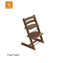 Stokke® Kinderstoel Tripp Trapp® Warm Brown + Baby Set + Tray Black