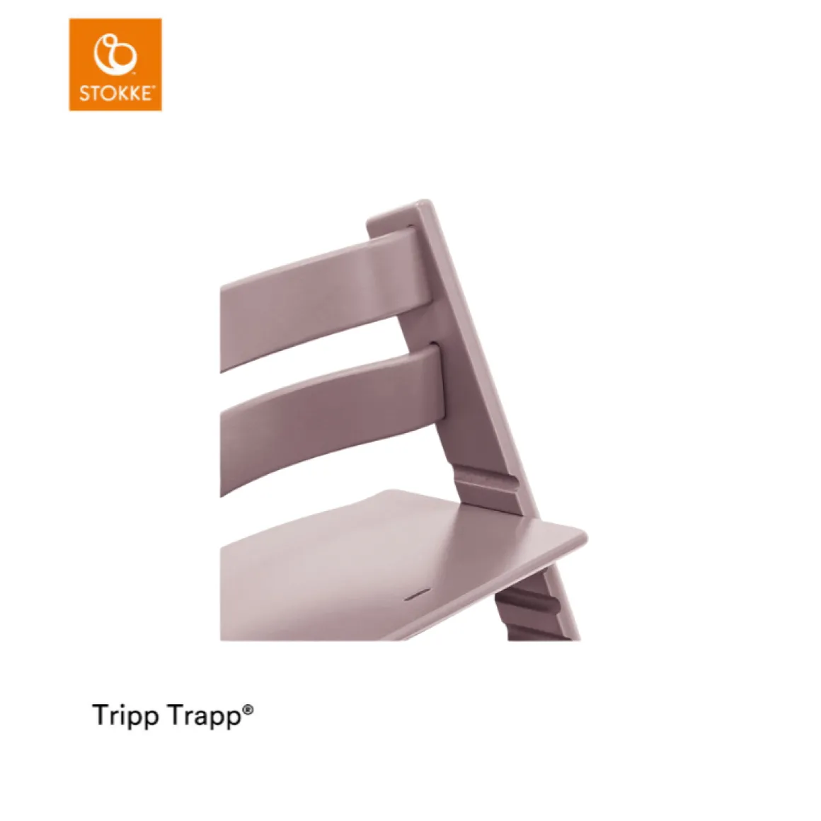 Stokke® Kinderstoel Tripp Trapp® Heather Mauve + Stokke® Tripp Trapp® Baby Set² Heather Mauve