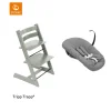 Stokke® Kinderstoel Tripp Trapp® Glacier Green + Anthracite Newborn Set