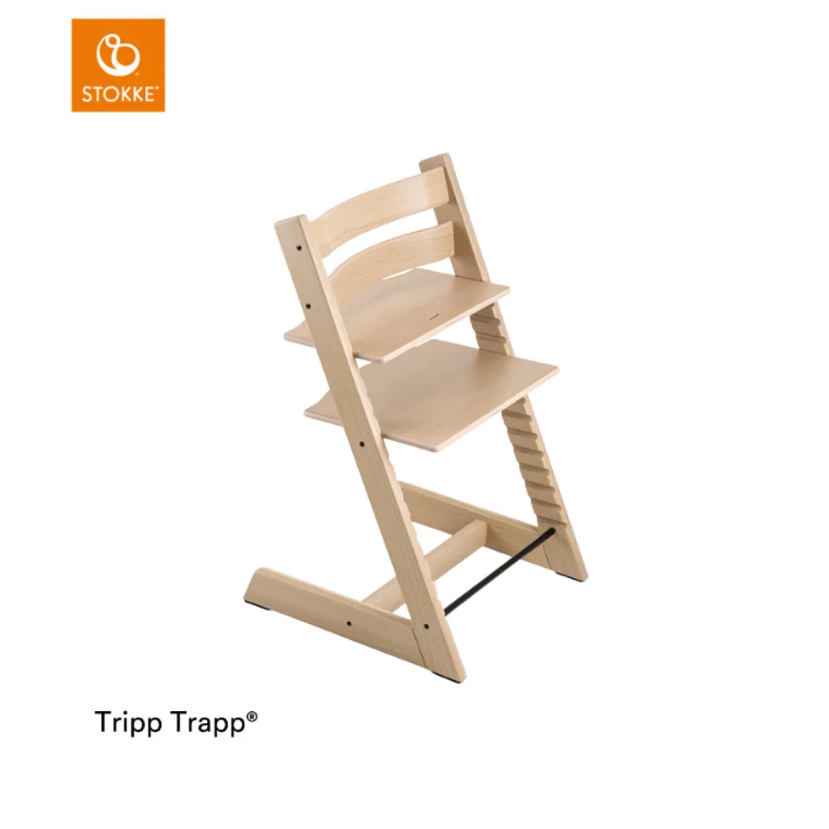 Stokke® Kinderstoel Tripp Trapp® Oak Natural + Stokke® Tripp Trapp® Baby Set² Natural