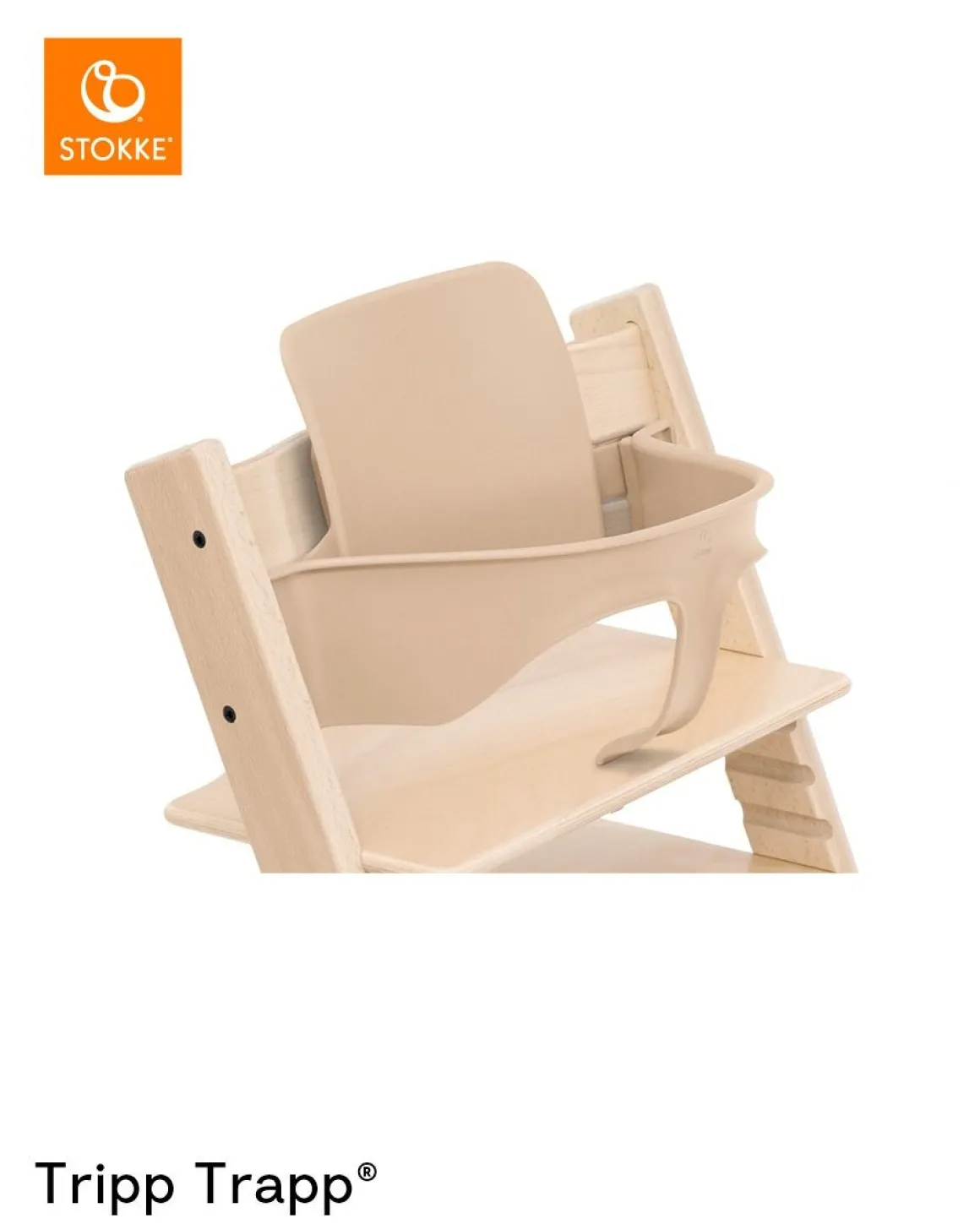 Stokke® Kinderstoel Tripp Trapp® Wild Wood + Stokke® Tripp Trapp® Baby Set² Natural