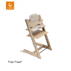 Stokke® Kinderstoel Tripp Trapp® Wild Wood + Stokke® Tripp Trapp® Baby Set² Natural