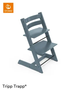 Stokke® Kinderstoel Tripp Trapp® Fjord Blue + Anthracite Newborn Set