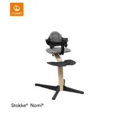 Stokke® Nomi® Chair Beech Black + Stokke® Nomi® Baby Set Black