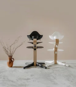 Stokke® Nomi® Chair Beech Black + Stokke® Nomi® Baby Set Black