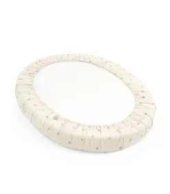 Stokke® Sleepi™ Wieg Hoeslaken Mini V3 Flower Ecru