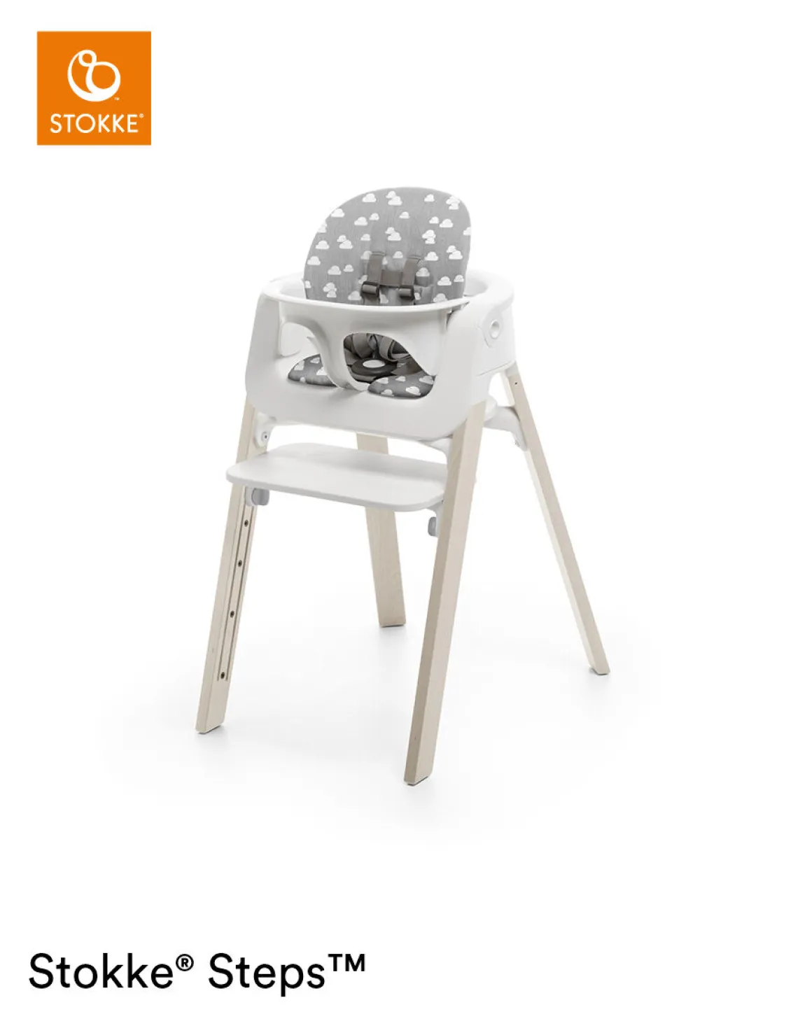 Stokke® Steps™ Baby Set Kussen Grey Clouds