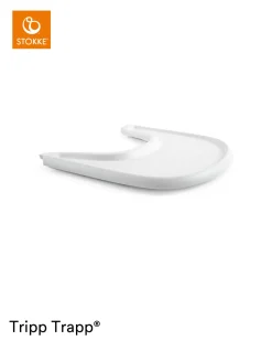 Stokke® Tripp Trapp® Kinderstoel White + Baby Set™ + Stokke® Tray White