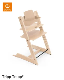 Stokke® Tripp Trapp® Kinderstoel Natural + Baby Set™ + Stokke® Tray White