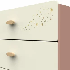 Suzie Ladenkast 3 Laden Eik/Abricot/Beige