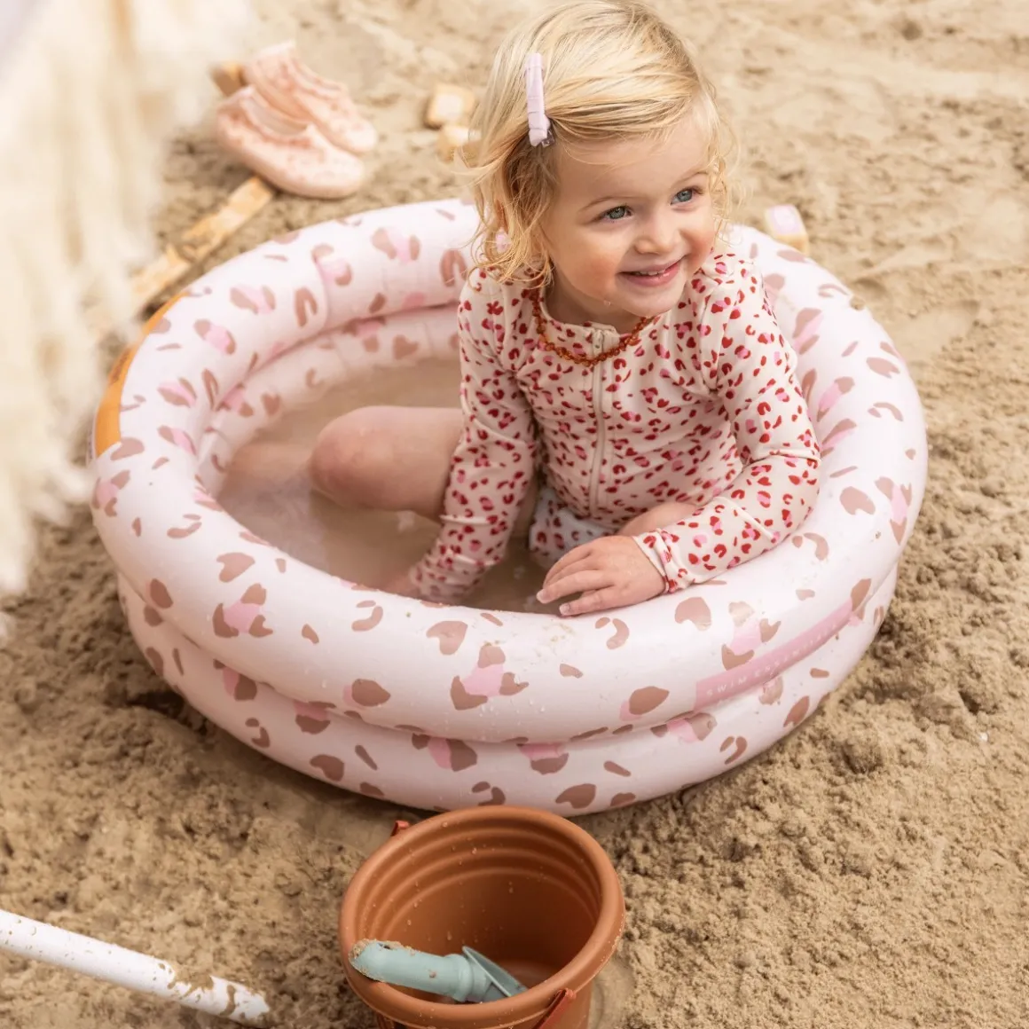 Swim Essentials Baby Zwembad Old Pink Leopard 60 cm