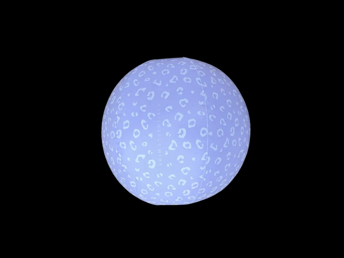 Swim Essentials Strandbal Lila Leopard 51 cm