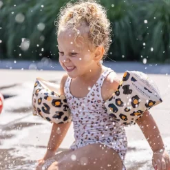 Swim Essentials Zwembandjes Beige Leopard 2-6 Jaar