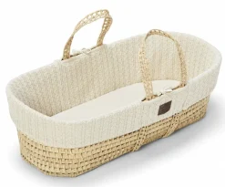 The Little Green Sheep Mozes Mand Knitted Linen Met Standaard