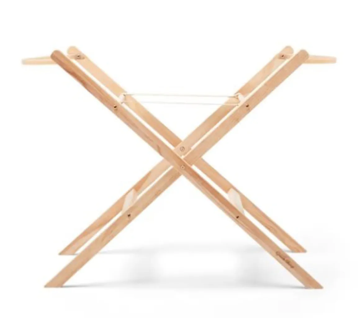 The Little Green Sheep Mozes Mand Knitted Linen Met Standaard