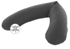 Theraline Voedingskussen Met Bamboe Hoes Melange Anthracite 190 cm