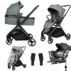 Topmark Kinderwagen 3 In 1 Diaz Green + Cabino Autostoel 360 I-Size & Base
