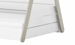 Totem Bed 90x200 Mat Wit/Beige