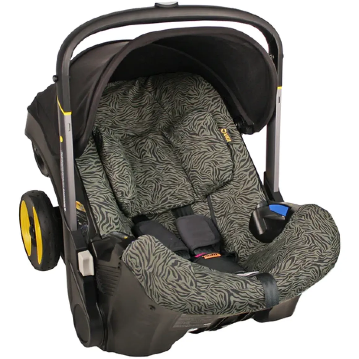 Ukje Autostoelhoes Doona Groen Zebra