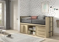 VIPACK Halfhoogslaper Sam met Bureau en Kasten