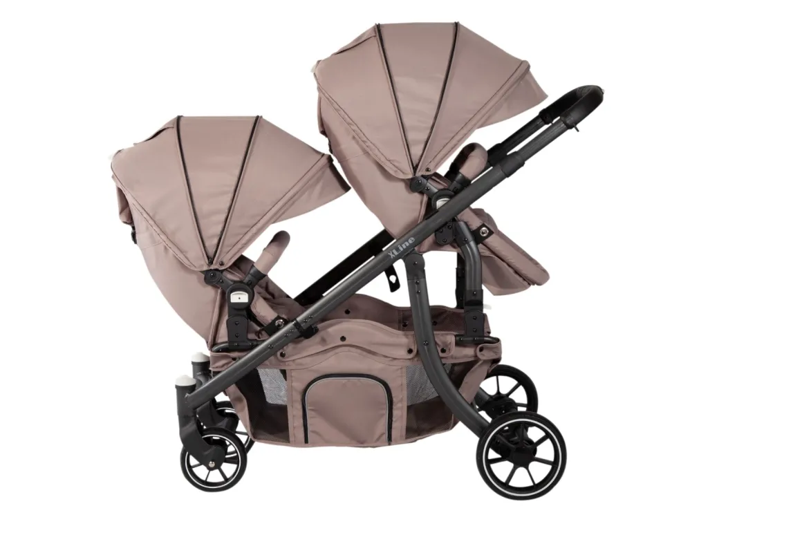 X Adventure Duo Kinderwagen Taupe