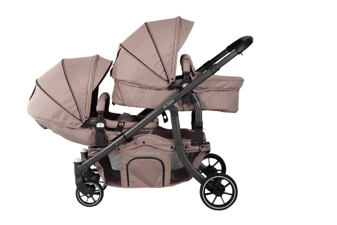 X Adventure Duo Kinderwagen Taupe