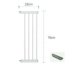 XAdventure Verstelbaar Traphek + Verlengstuk Wit 103-110 cm