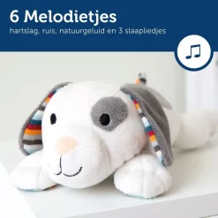 ZAZU Hartslag Knuffel Dex de Hond