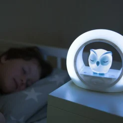 ZAZU Nachtlampje Uil Grijs